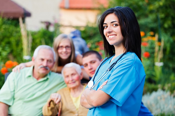 nurse and family