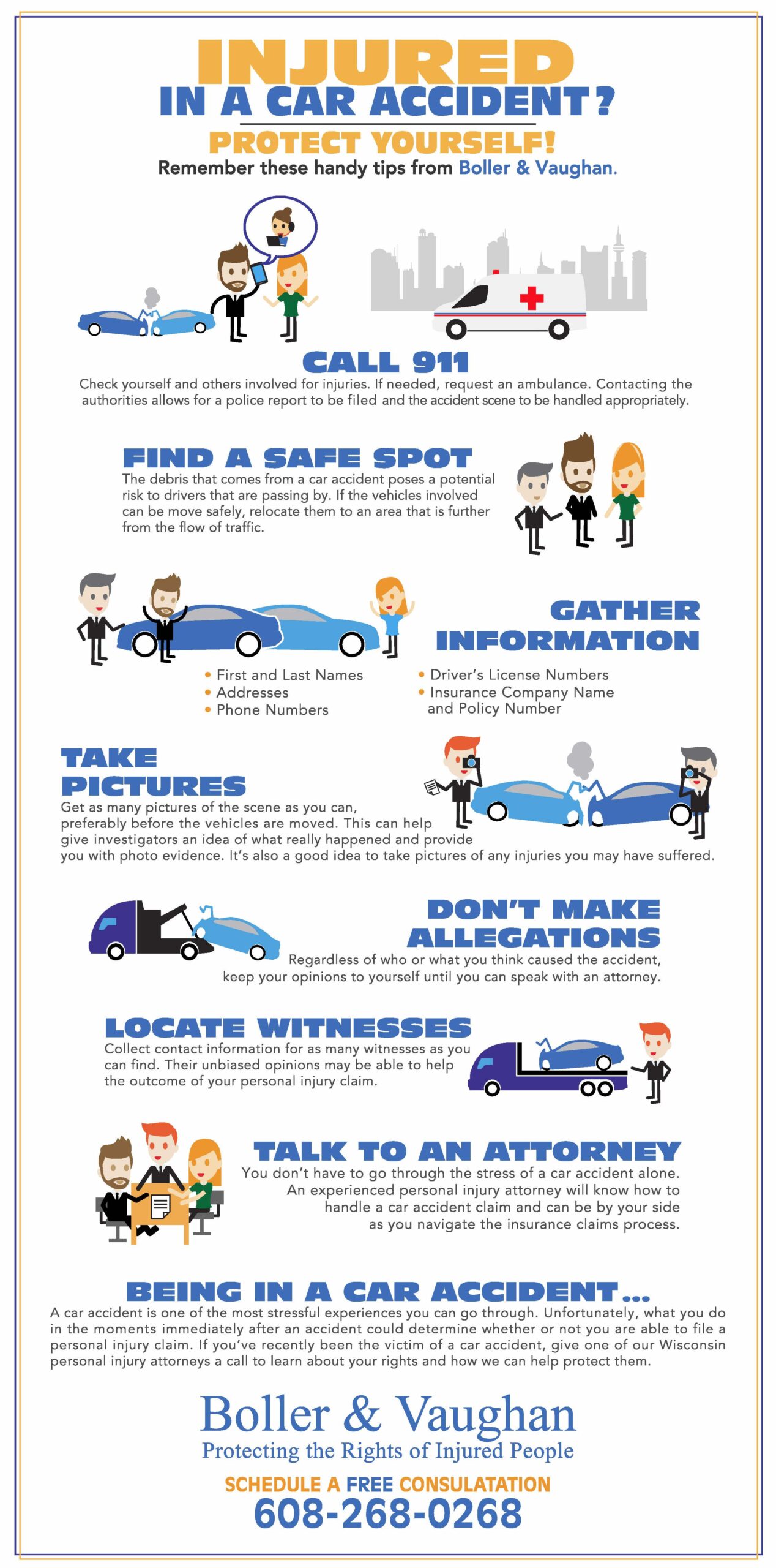 what to do after a car accident infographic