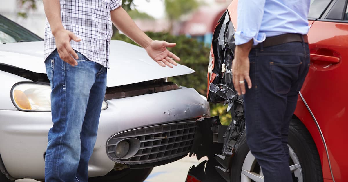 drivers discuss a car accident | Boller and Vaughan