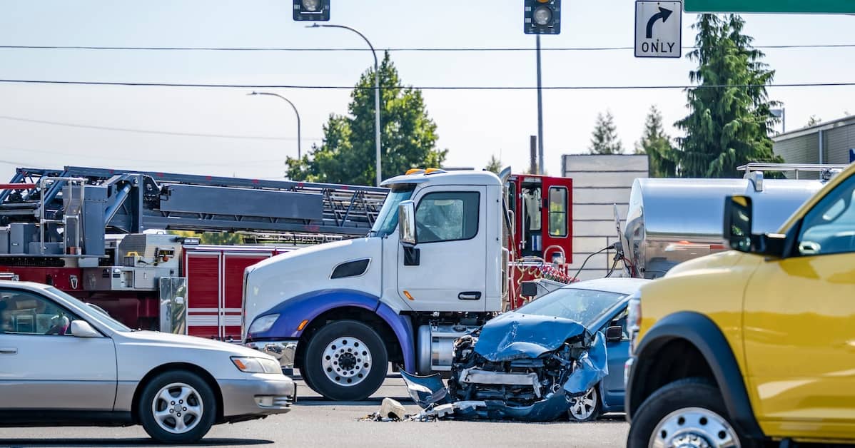 truck accident in intersection | Boller and Vaughan